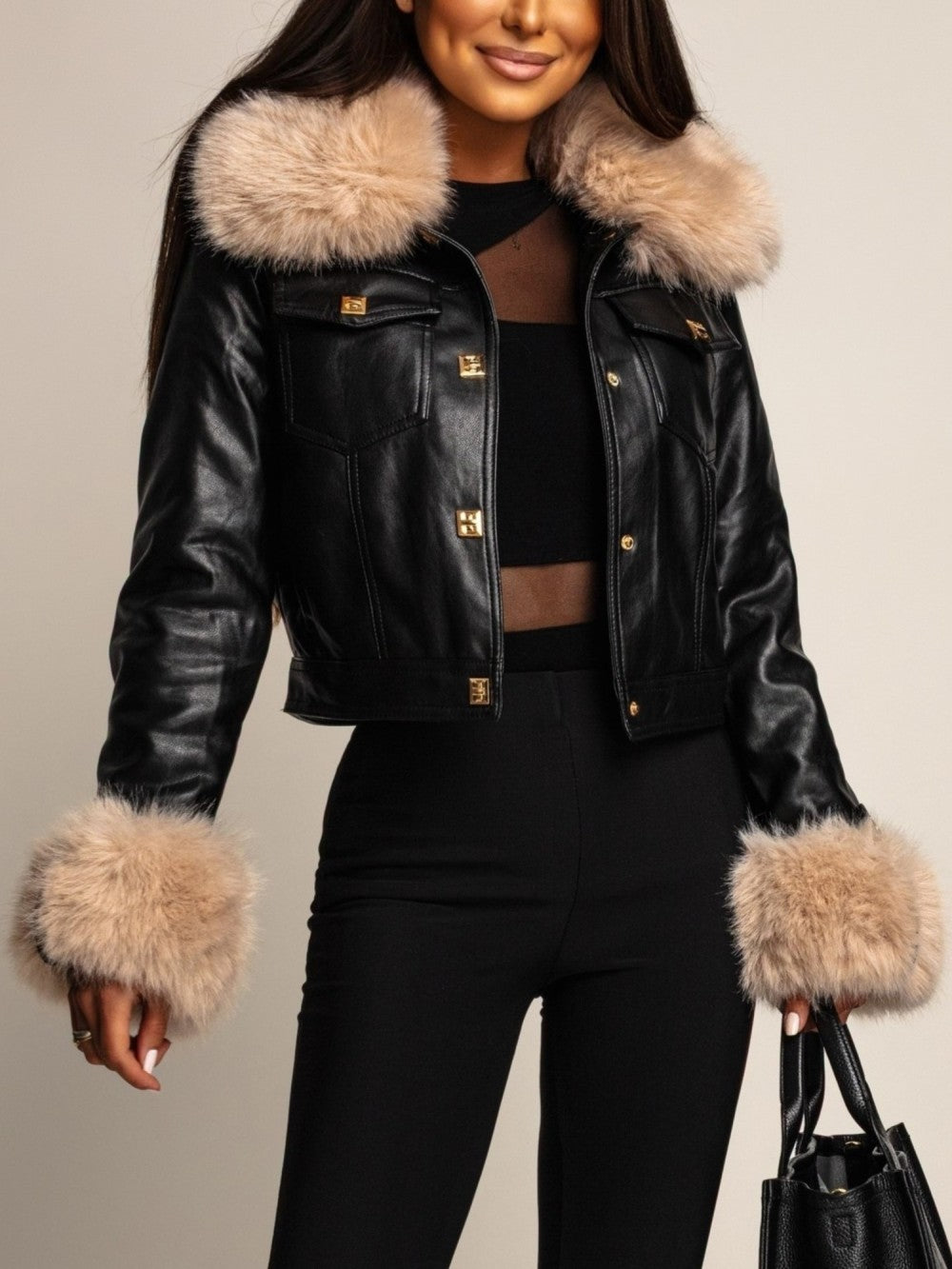 CHAQUETA POLIPIEL PELO