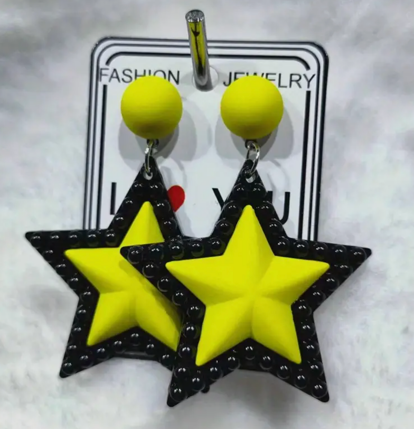 PENDIENTES ESTRELLAS FLÚOR