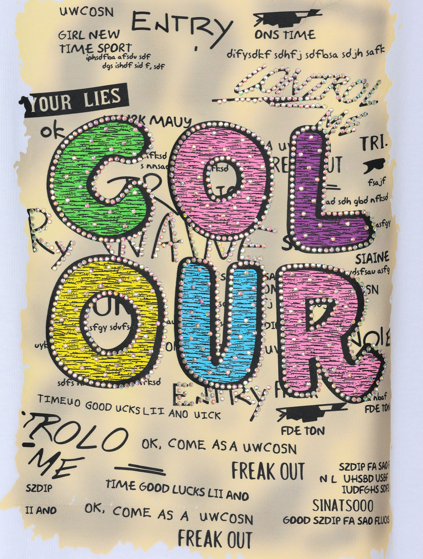 CAMISETA COLOUR STRASS