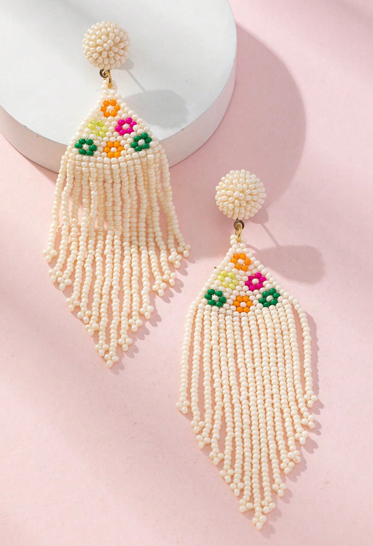 PENDIENTES FLECOS FLORES