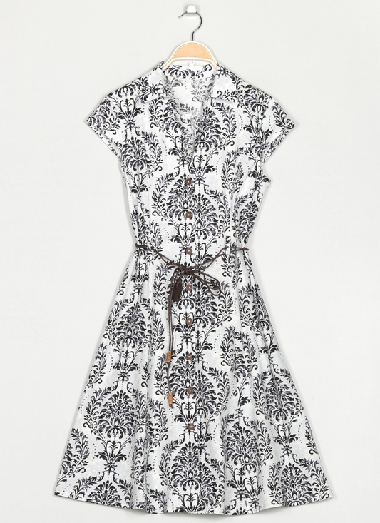 VESTIDO CAMISERO ESTAMPADO