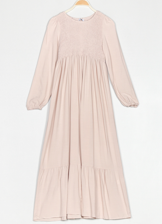 VESTIDO LARGO FRUNCES