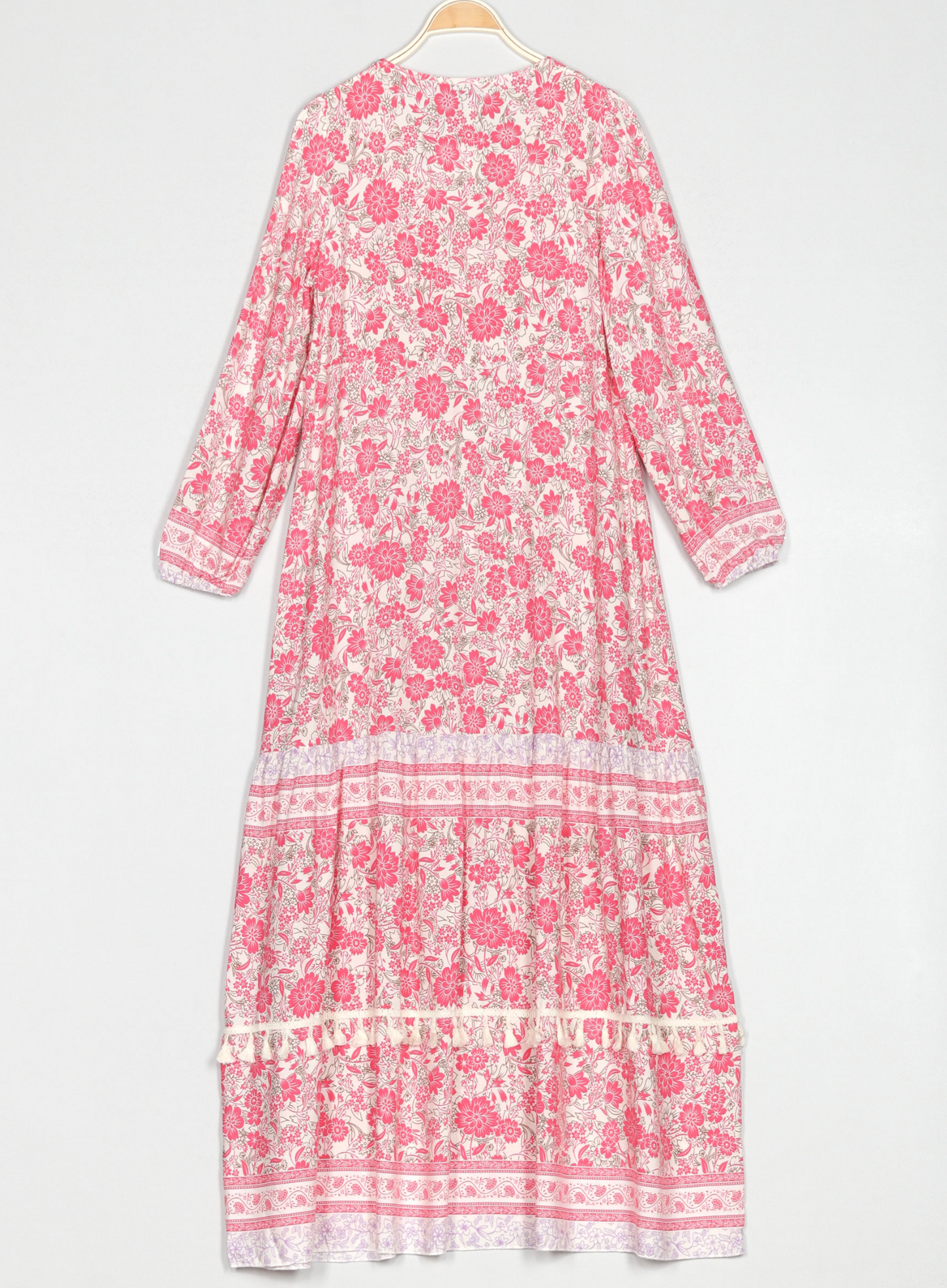 VESTIDO ESTAMPADO CON CROCHET
