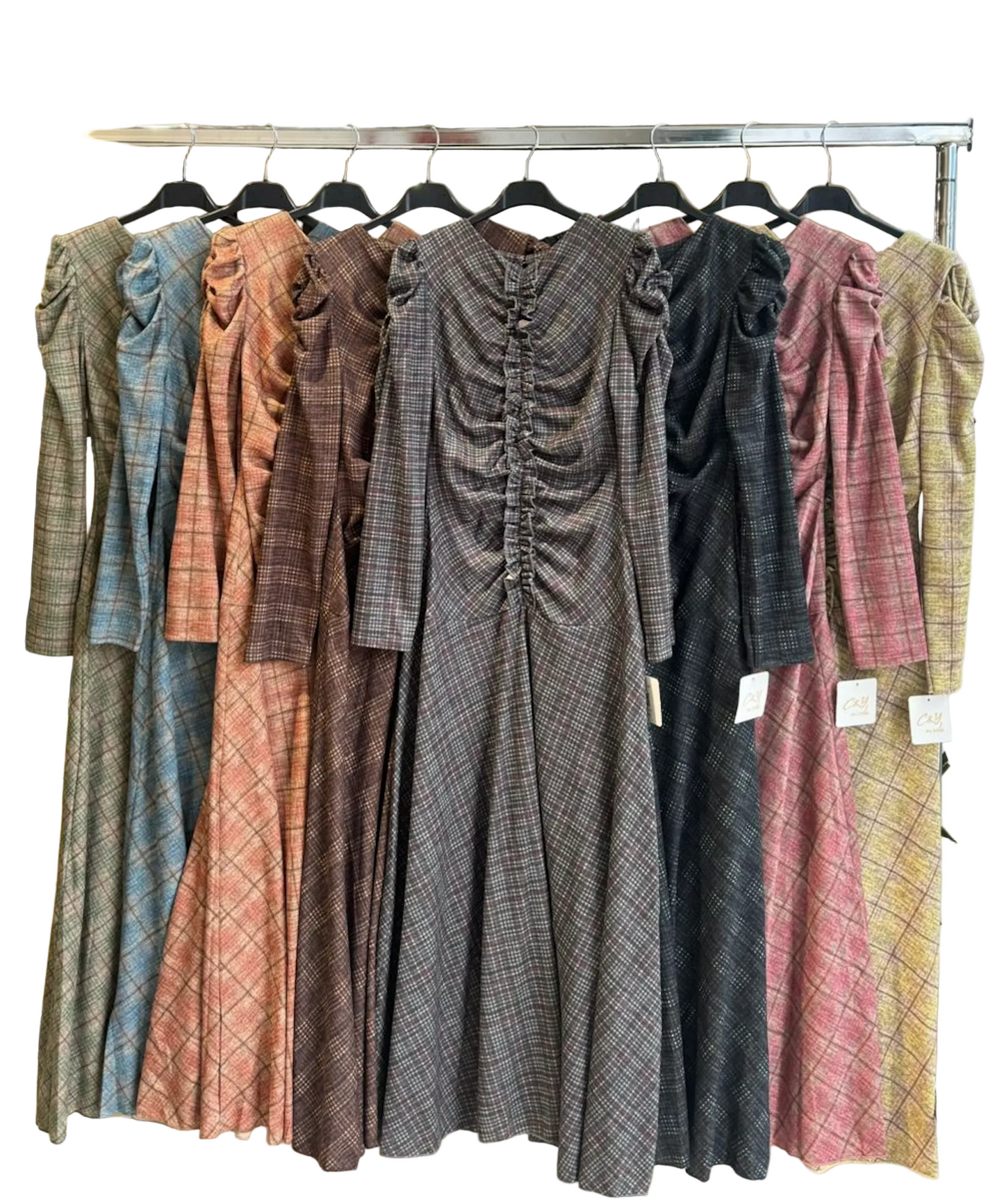 VESTIDO AJUSTADO CUADROS