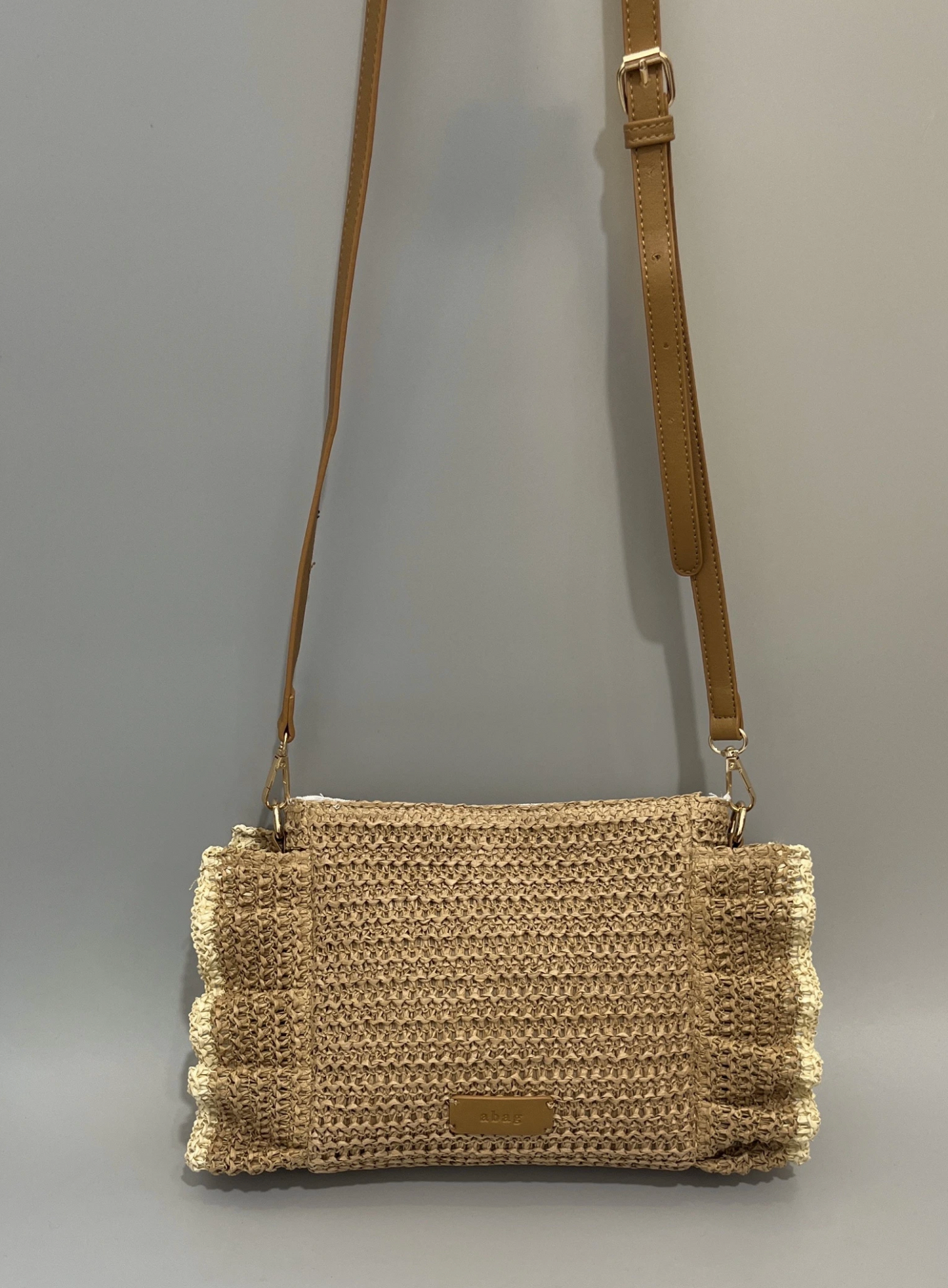 BOLSO BANDOLERA RAFIA VOLANTES