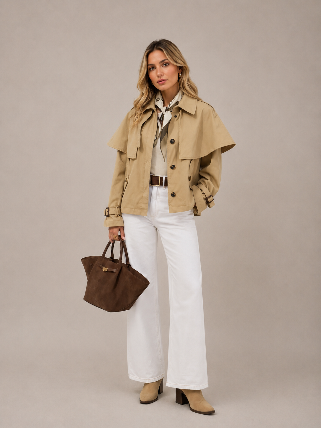 TRENCH CORTA CAPA