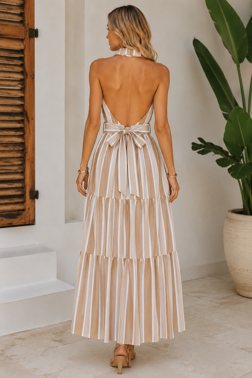 VESTIDO CAMISERO HALTER