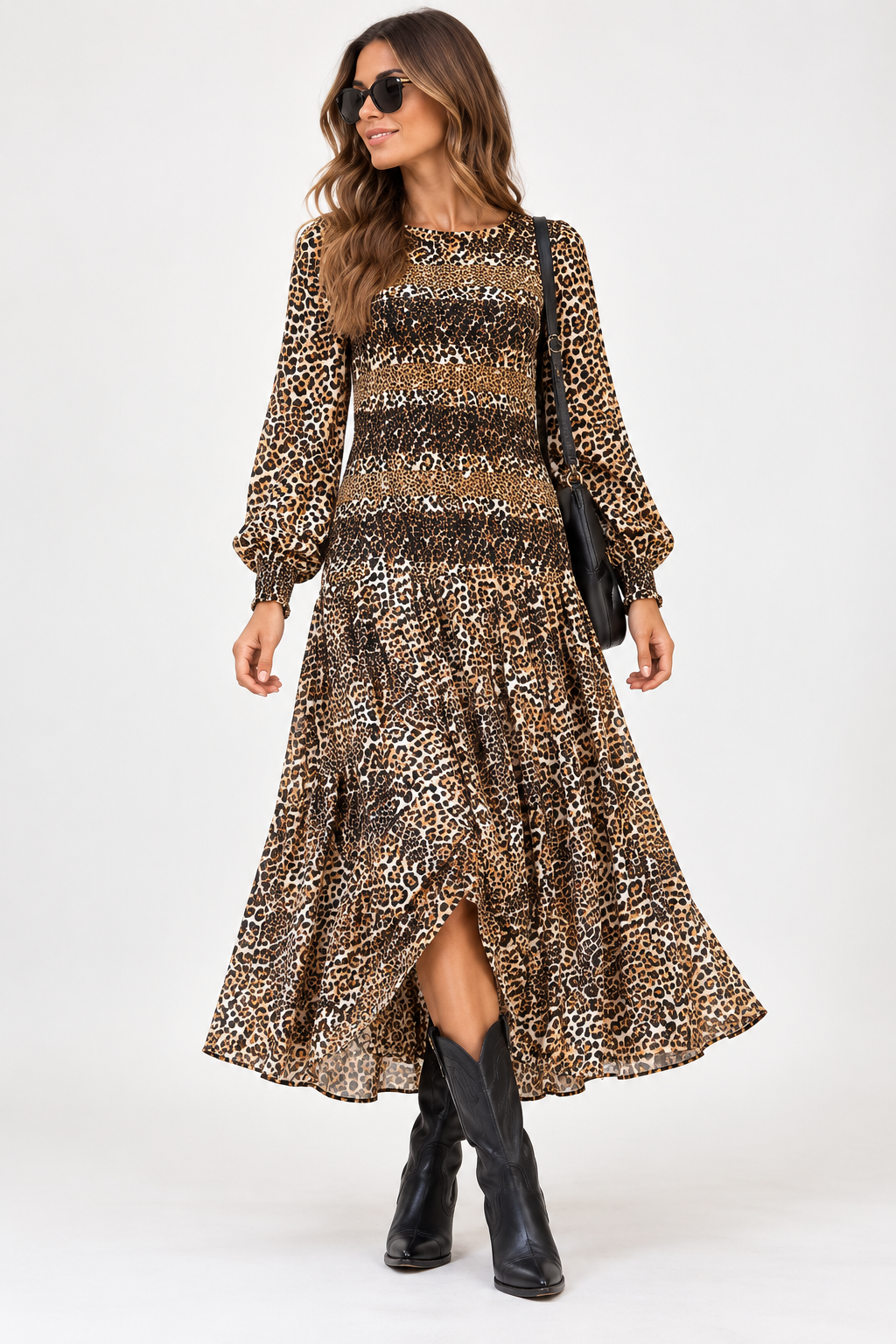VESTIDO LARGO ANIMALPRINT