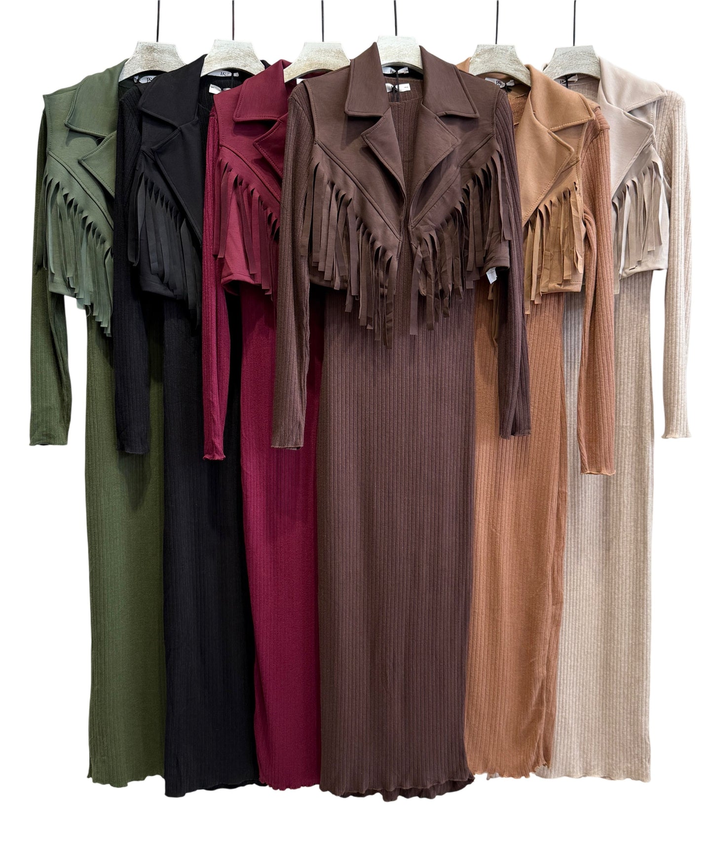 VESTIDO PUNTO CON CHALECO