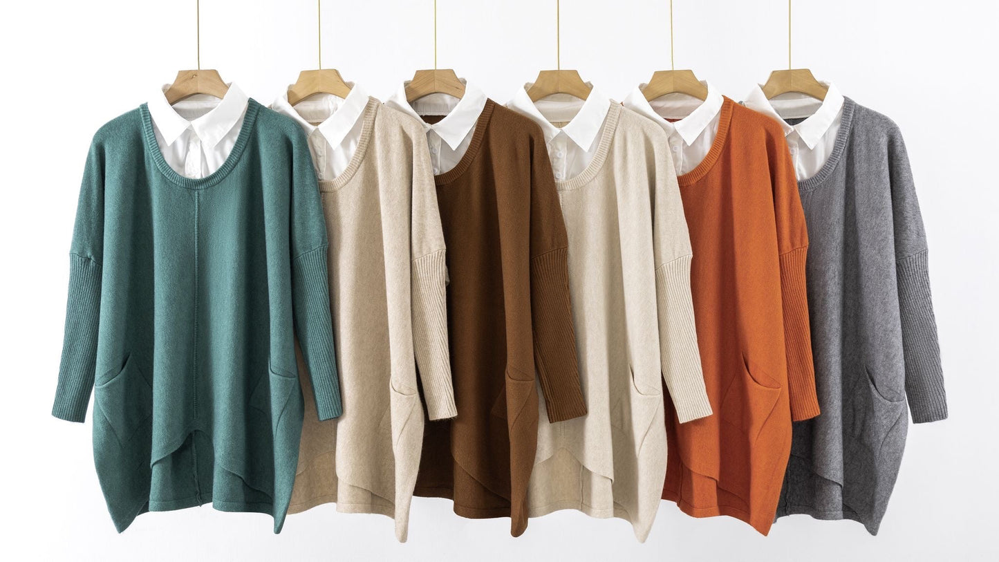 JERSEY LARGO CUELLO CAMISA