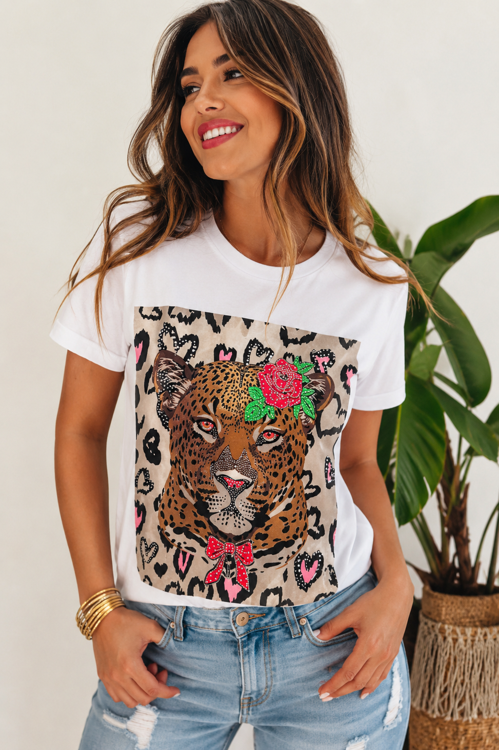 CAMISETA ANIMAL BRILLOS