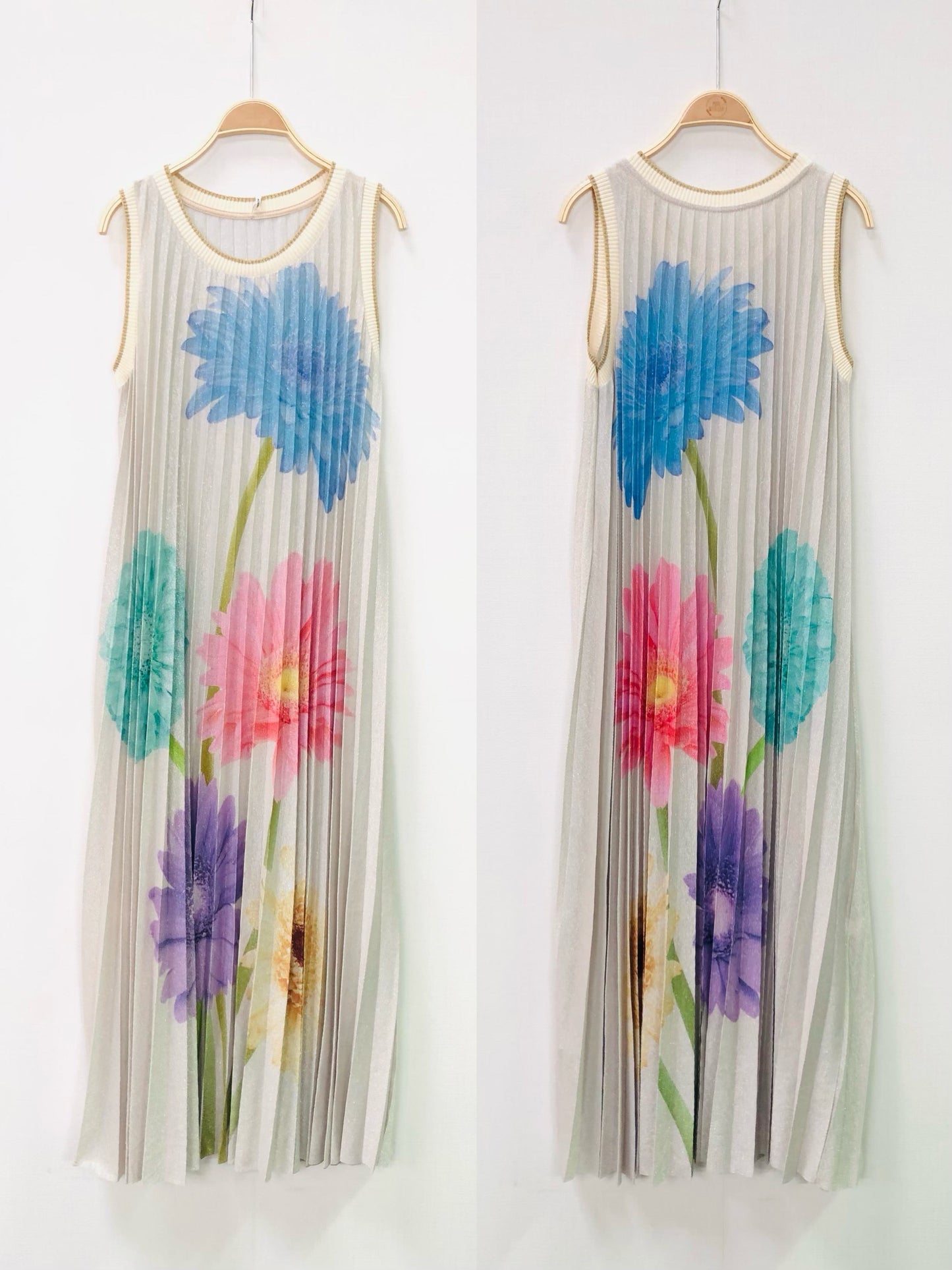 VESTIDO LUREX FLORES