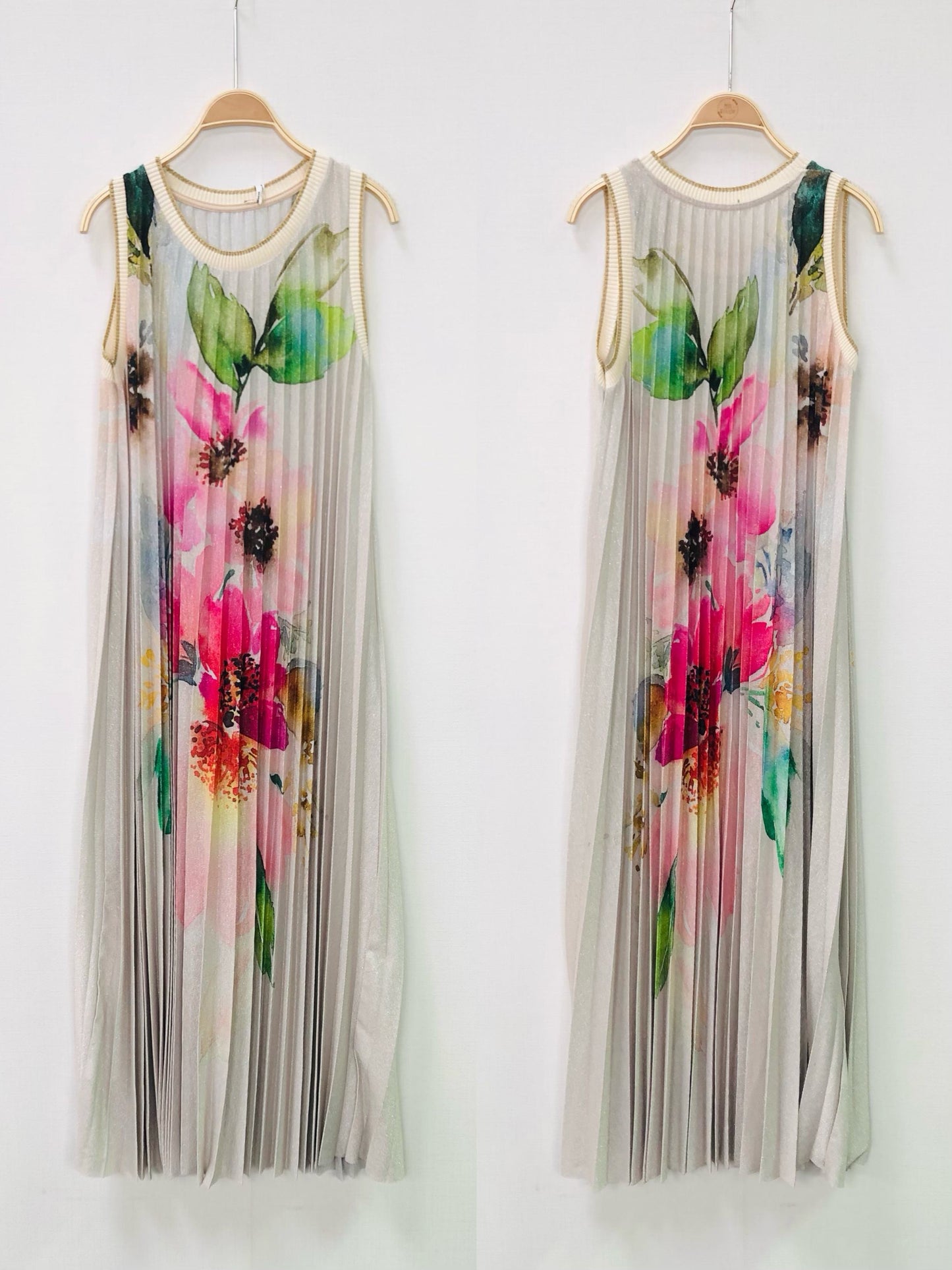 VESTIDO LUREX FLORES