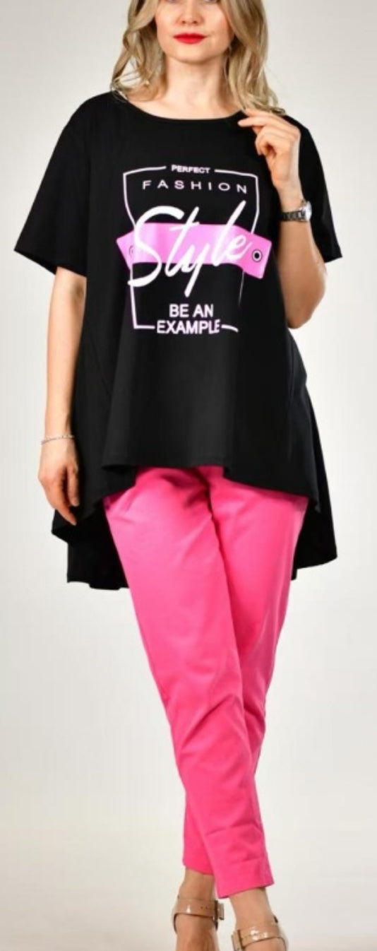 CAMISETA STYLE ASIMÉTRICA