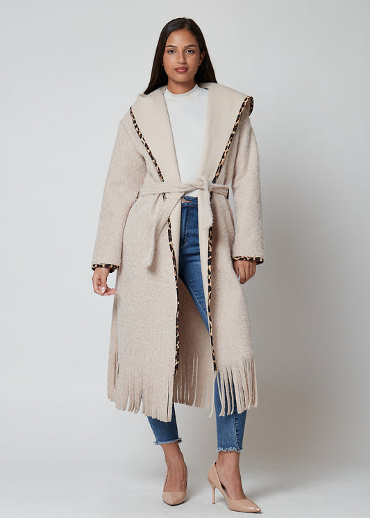 ABRIGO CAPUCHA PRINT