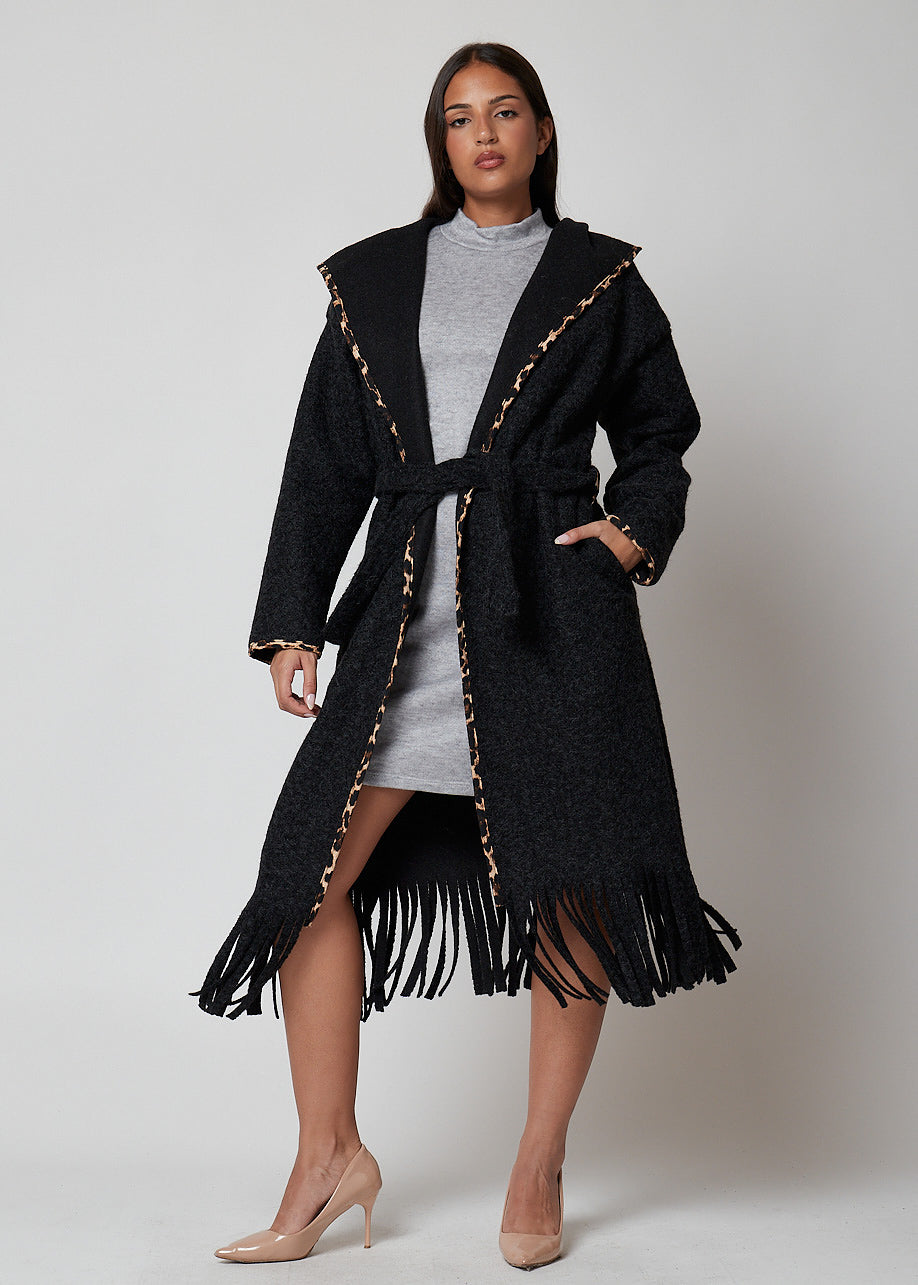 ABRIGO CAPUCHA PRINT