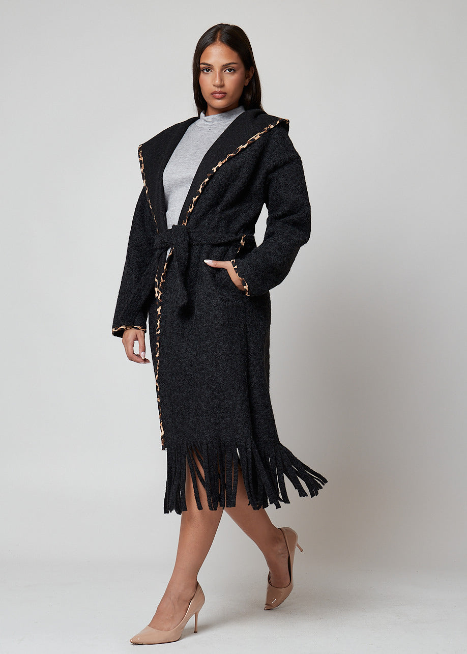 ABRIGO CAPUCHA PRINT