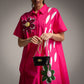 VESTIDO CAMISERO FLOR LENTEJUELAS Y PERLAS