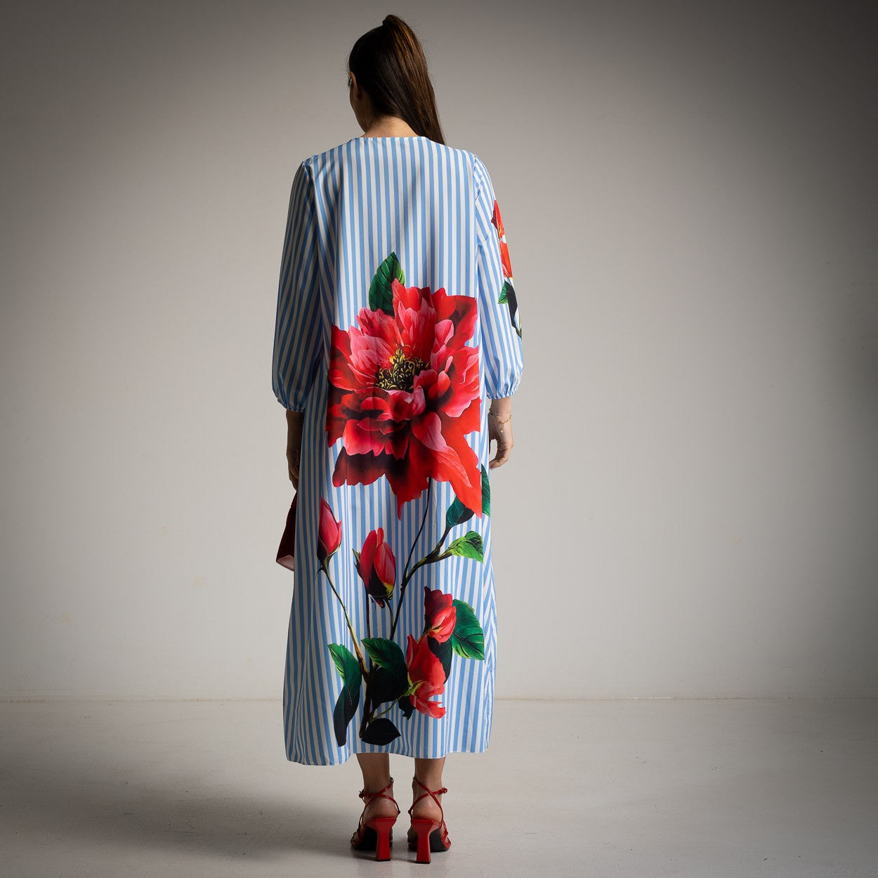 VESTIDO BOLSILLOS RAYA ANCHA