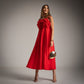 VESTIDO ESCOTE FLORES