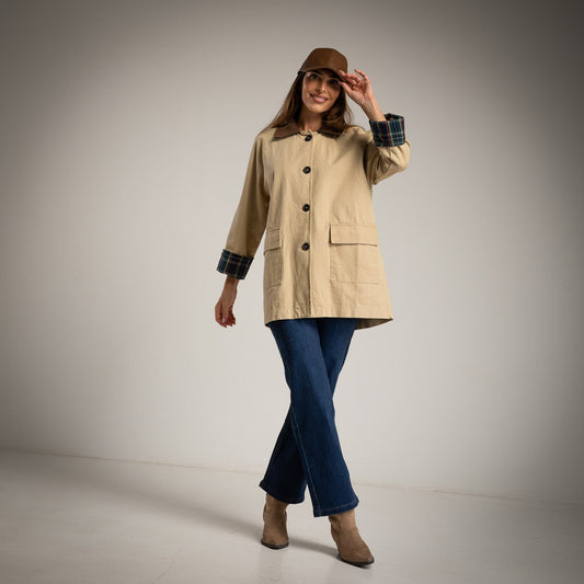 GABARDINA GALES BEIGE