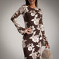 VESTIDO FLORAL RELIEVE