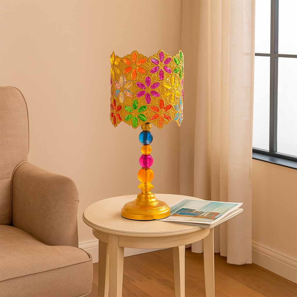 LÁMPARA METAL ACRÍCLICO COLORES