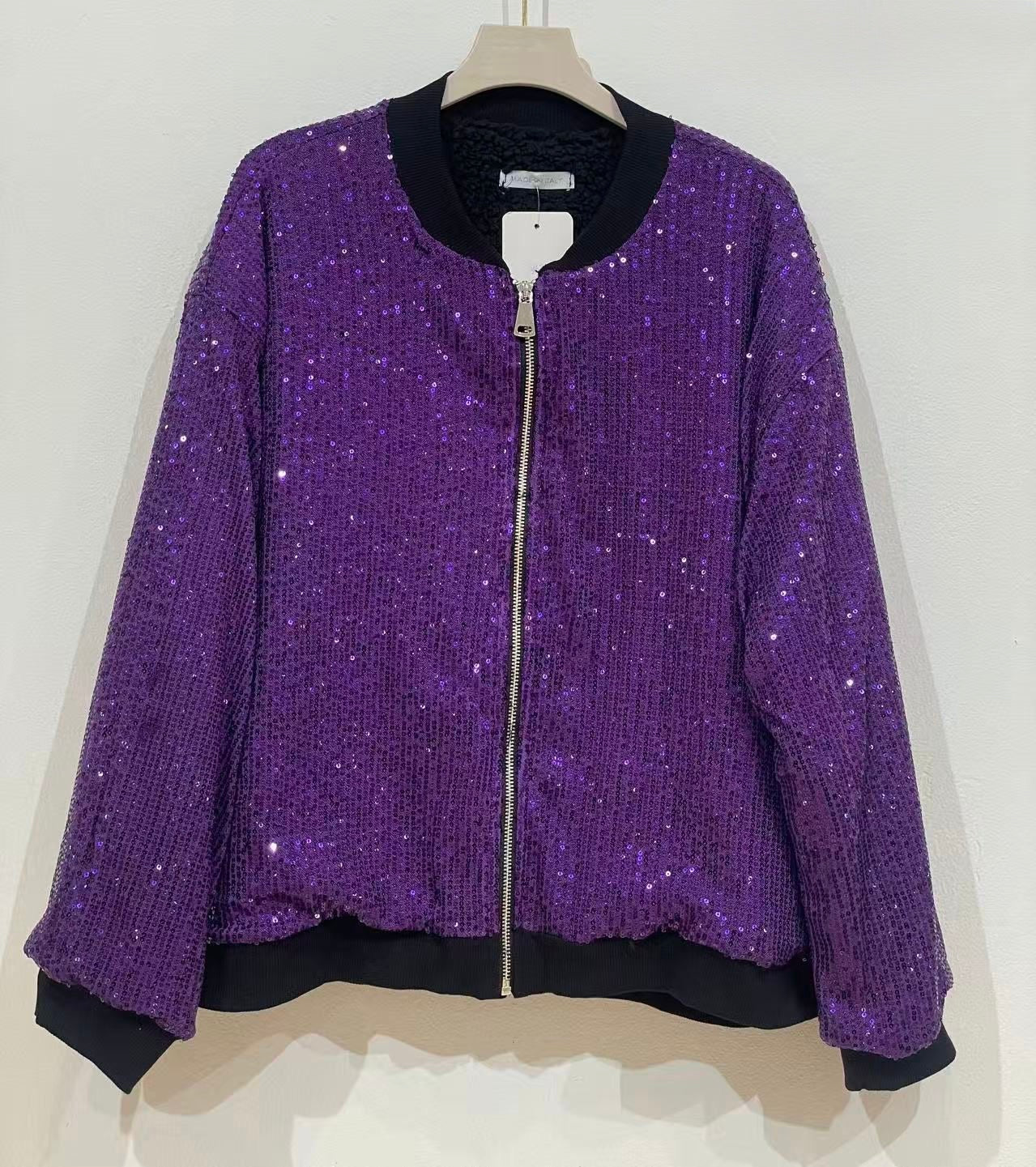 BOMBER LENTEJUELAS BORREGUILLO