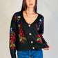 CHAQUETA FLORES LENTEJUELAS