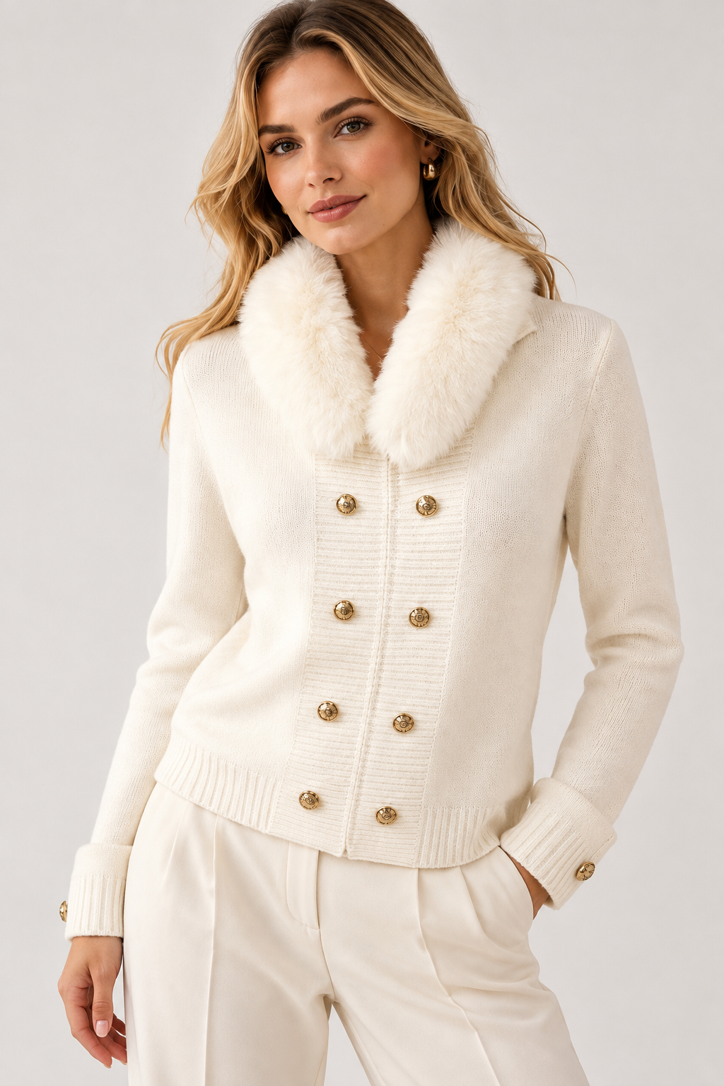CHAQUETA CUELLO PELO