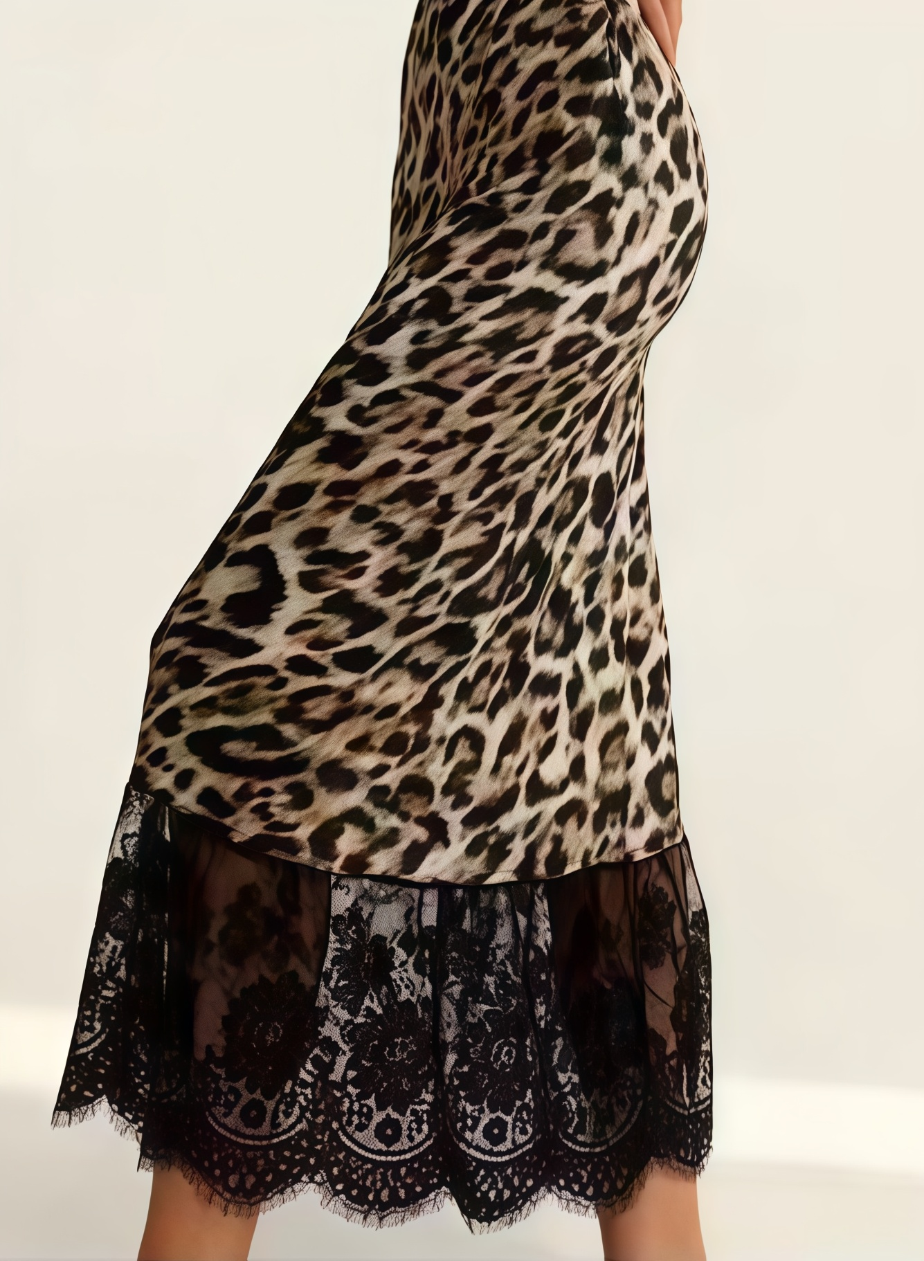 FALDA PRINT ENCAJE