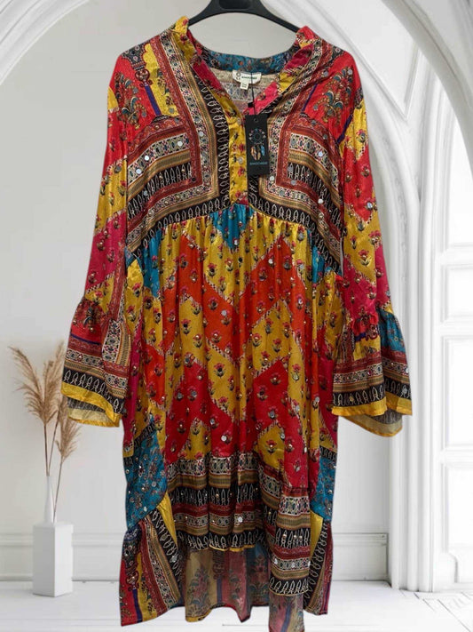 VESTIDO ÉTNICO CRISTALES