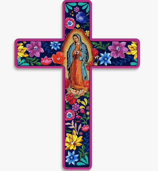 CRUZ MADERA VIRGEN