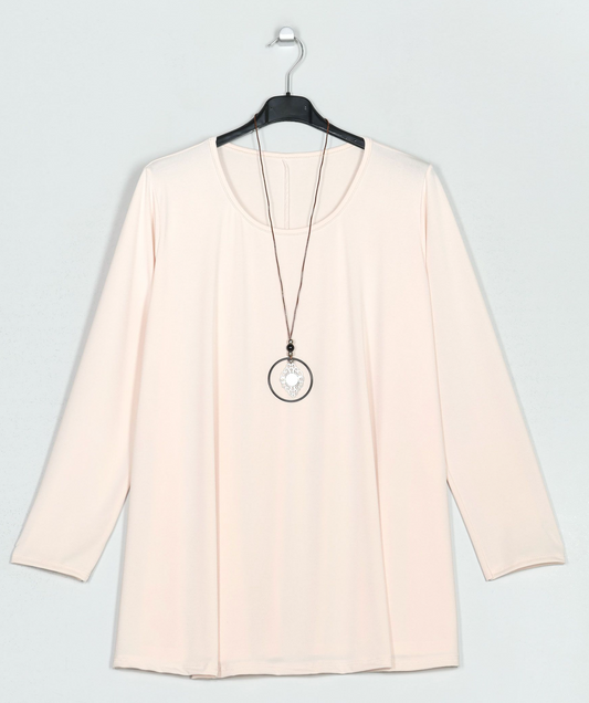 BLUSA EVASE BEIGE