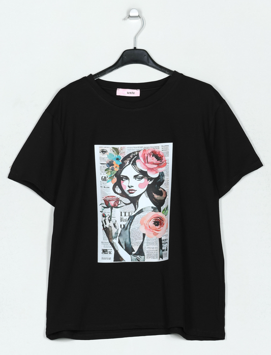 CAMISETA CHICA FLORES