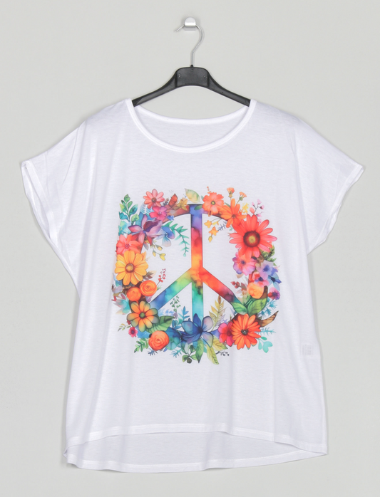 CAMISETA AMPLIA PEACE