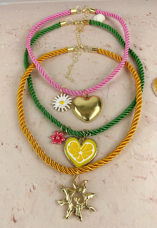 SET TRES COLLARES CUERDA