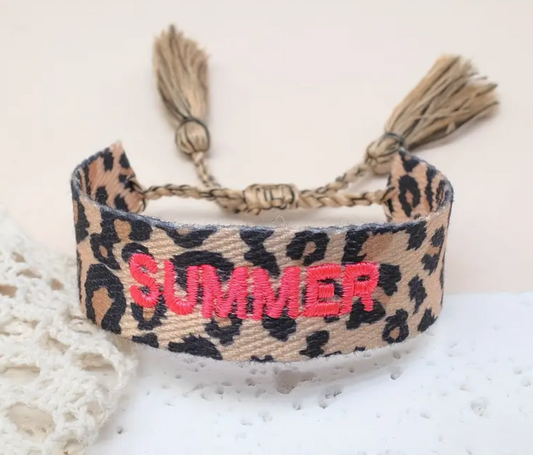 PULSERA TELA BORDADA SUMMER PRINT