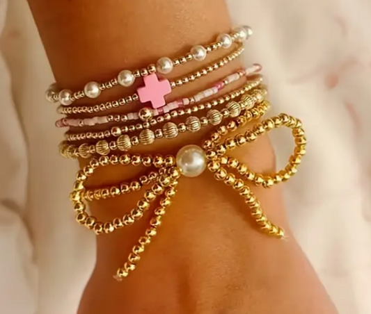 SET 6 PULSERAS LAZO CRUZ