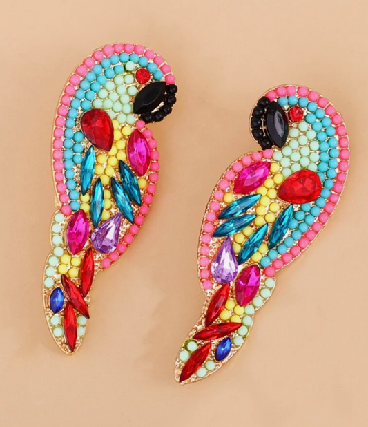 PENDIENTES LOROS HANDMADE