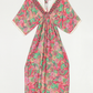 VESTIDO ESTAMPADO CON PUNTILLA