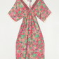 VESTIDO ESTAMPADO CON PUNTILLA