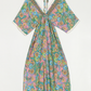 VESTIDO ESTAMPADO CON PUNTILLA