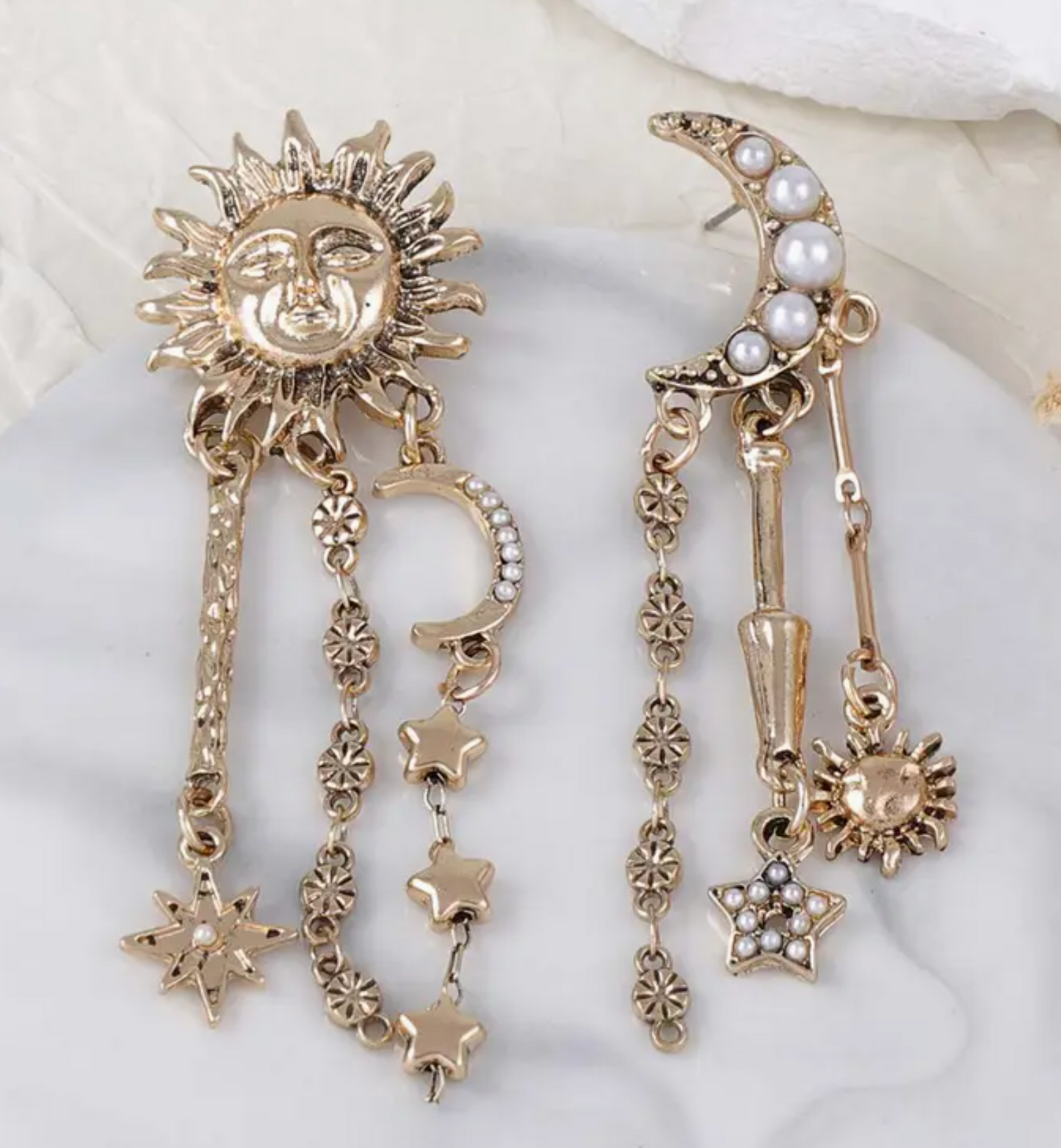 PENDIENTES SOL Y LUNA