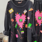 SUDADERA CORAZÓN STRASS