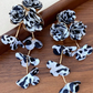 PENDIENTES FLORES LEOPARDO