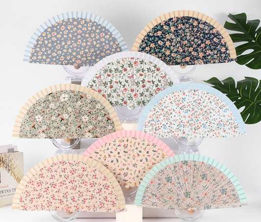 ABANICO RÍGIDO FLORES