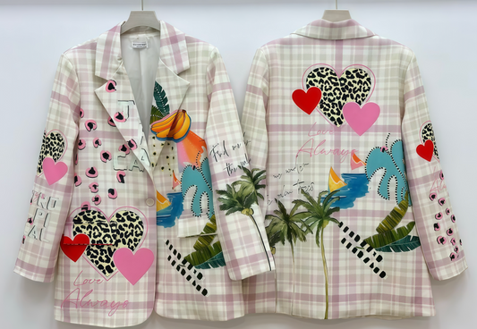 BLAZER ESTAMPADA RECTO