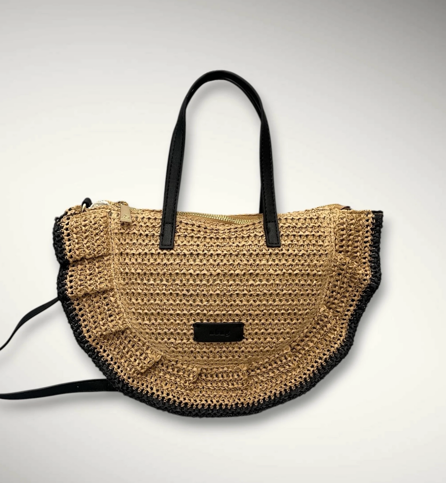 BOLSO RAFIA SEMILUNA VOLANTE