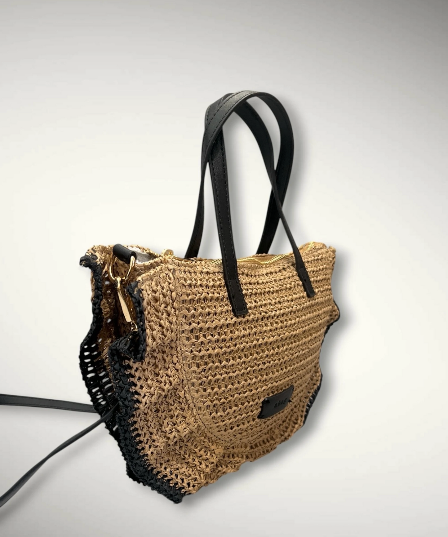 BOLSO RAFIA SEMILUNA VOLANTE